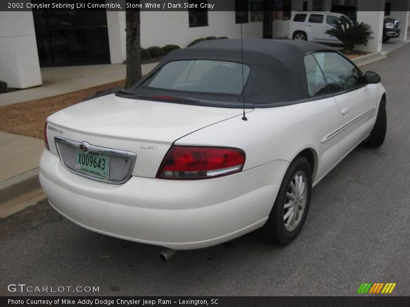 Stone White / Dark Slate Gray 2002 Chrysler Sebring LXi Convertible
