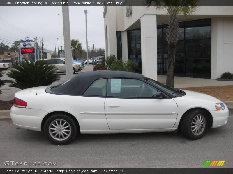 Stone White / Dark Slate Gray 2002 Chrysler Sebring LXi Convertible