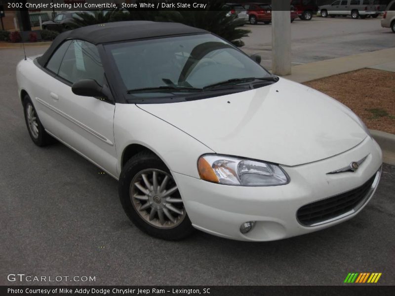 Stone White / Dark Slate Gray 2002 Chrysler Sebring LXi Convertible