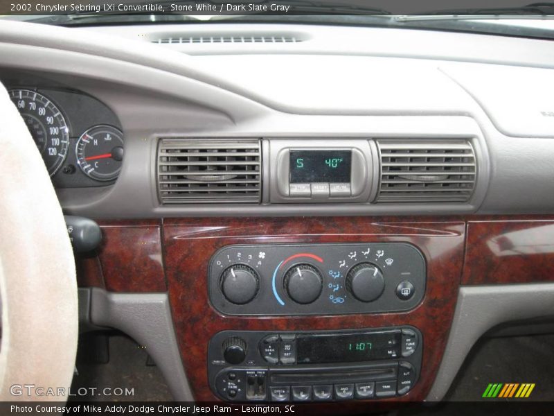 Stone White / Dark Slate Gray 2002 Chrysler Sebring LXi Convertible