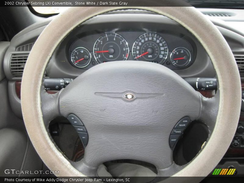 Stone White / Dark Slate Gray 2002 Chrysler Sebring LXi Convertible