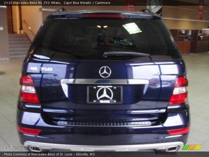 Capri Blue Metallic / Cashmere 2010 Mercedes-Benz ML 350 4Matic