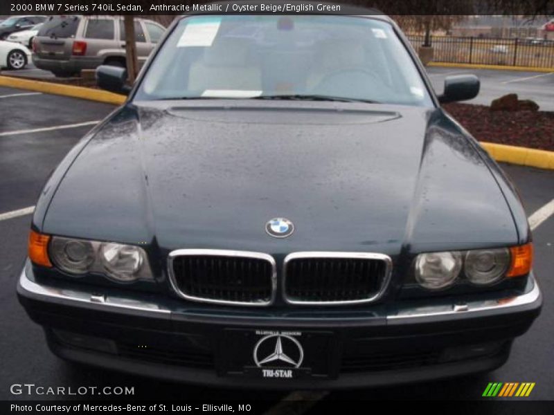 Anthracite Metallic / Oyster Beige/English Green 2000 BMW 7 Series 740iL Sedan