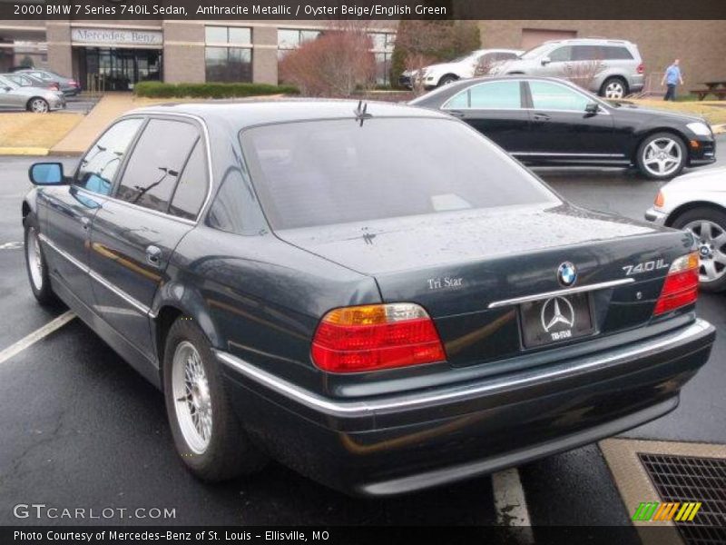 Anthracite Metallic / Oyster Beige/English Green 2000 BMW 7 Series 740iL Sedan