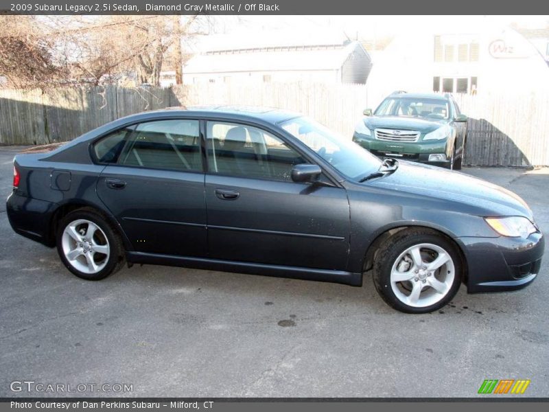 Diamond Gray Metallic / Off Black 2009 Subaru Legacy 2.5i Sedan