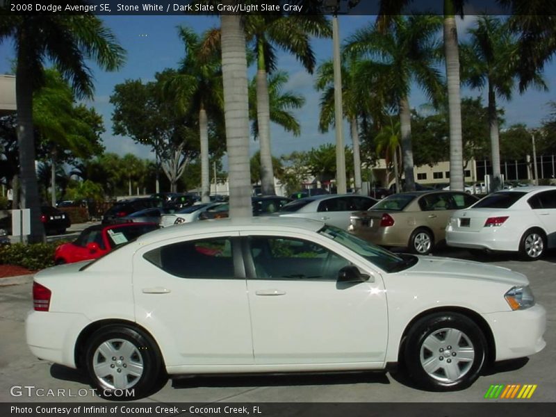 Stone White / Dark Slate Gray/Light Slate Gray 2008 Dodge Avenger SE