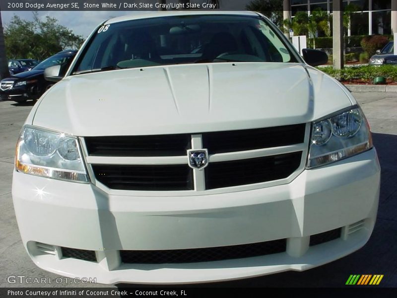 Stone White / Dark Slate Gray/Light Slate Gray 2008 Dodge Avenger SE