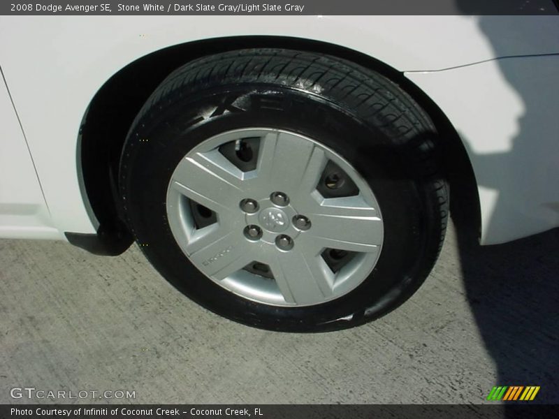 Stone White / Dark Slate Gray/Light Slate Gray 2008 Dodge Avenger SE