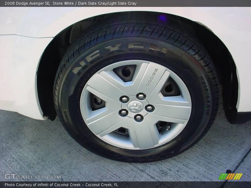 Stone White / Dark Slate Gray/Light Slate Gray 2008 Dodge Avenger SE