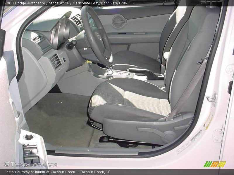 Stone White / Dark Slate Gray/Light Slate Gray 2008 Dodge Avenger SE