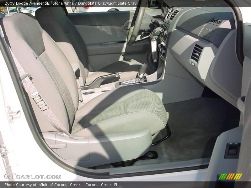 Stone White / Dark Slate Gray/Light Slate Gray 2008 Dodge Avenger SE