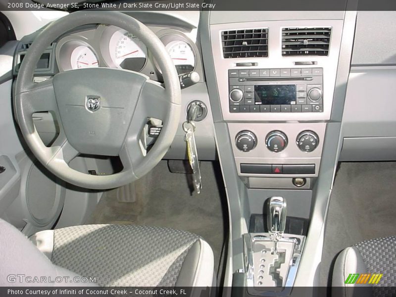 Stone White / Dark Slate Gray/Light Slate Gray 2008 Dodge Avenger SE