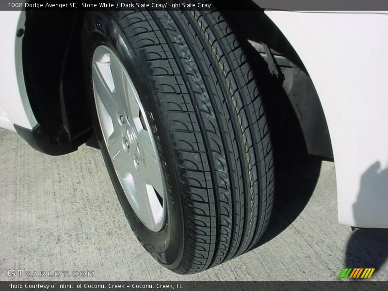 Stone White / Dark Slate Gray/Light Slate Gray 2008 Dodge Avenger SE