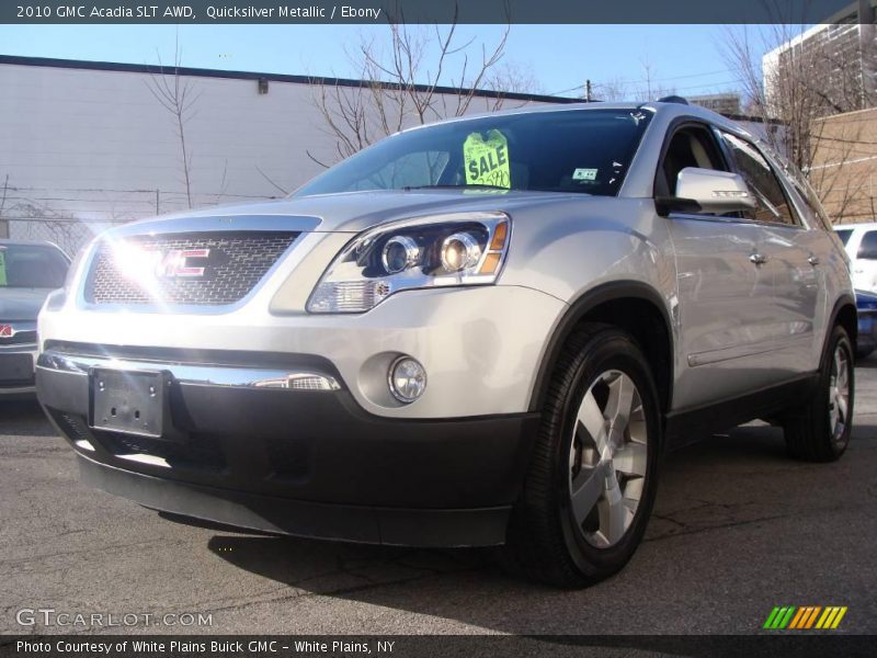 Quicksilver Metallic / Ebony 2010 GMC Acadia SLT AWD