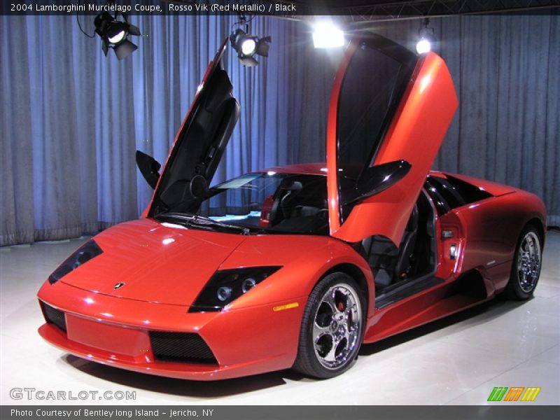 Rosso Vik (Red Metallic) / Black 2004 Lamborghini Murcielago Coupe