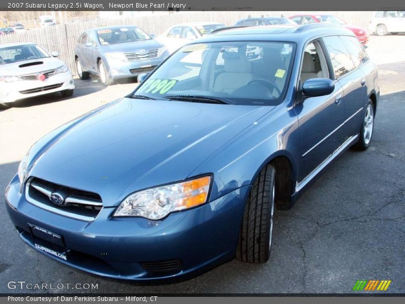 Newport Blue Pearl / Ivory 2007 Subaru Legacy 2.5i Wagon