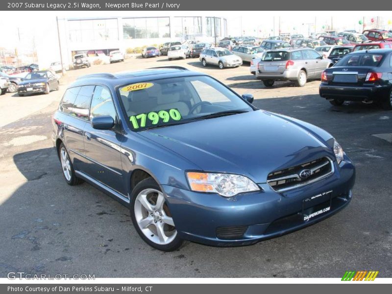 Newport Blue Pearl / Ivory 2007 Subaru Legacy 2.5i Wagon