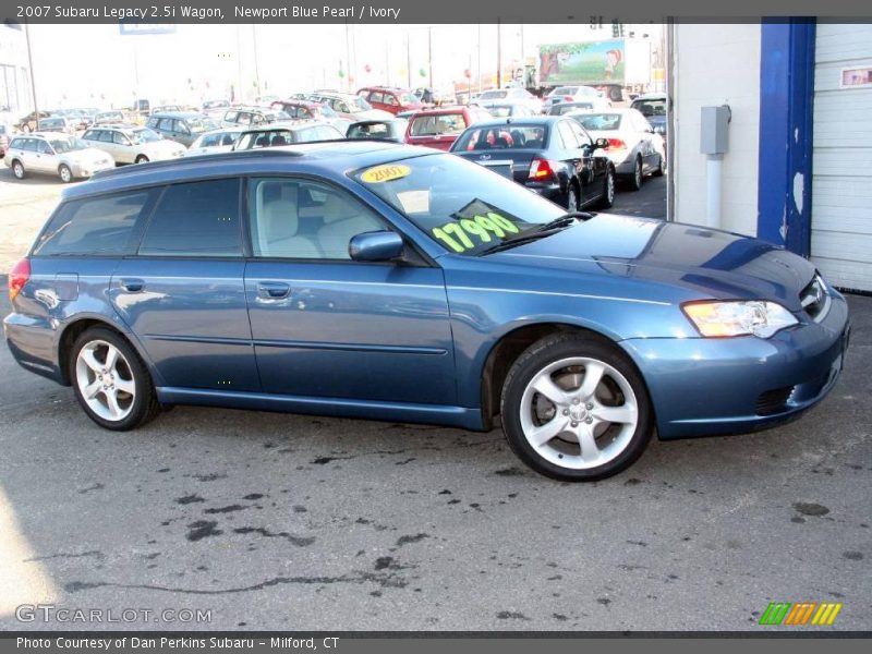 Newport Blue Pearl / Ivory 2007 Subaru Legacy 2.5i Wagon