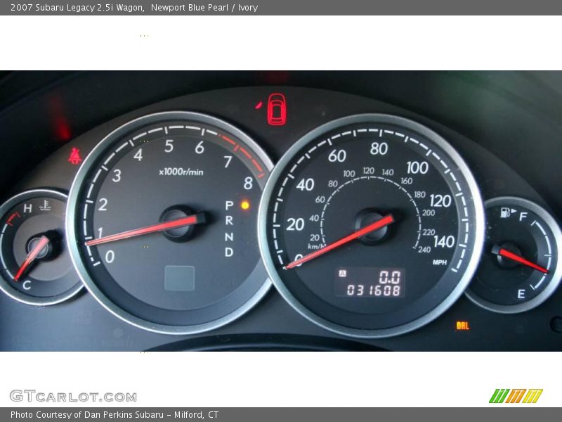 Newport Blue Pearl / Ivory 2007 Subaru Legacy 2.5i Wagon