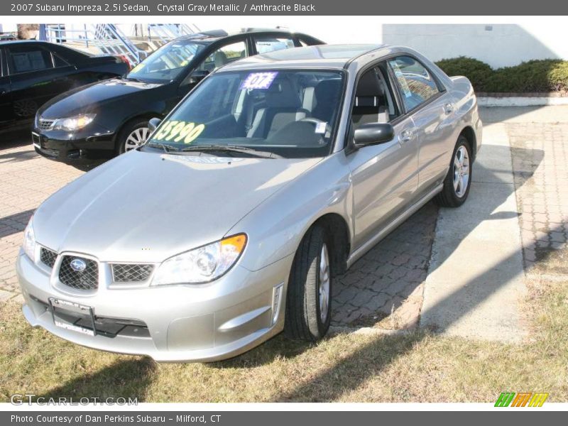 Crystal Gray Metallic / Anthracite Black 2007 Subaru Impreza 2.5i Sedan