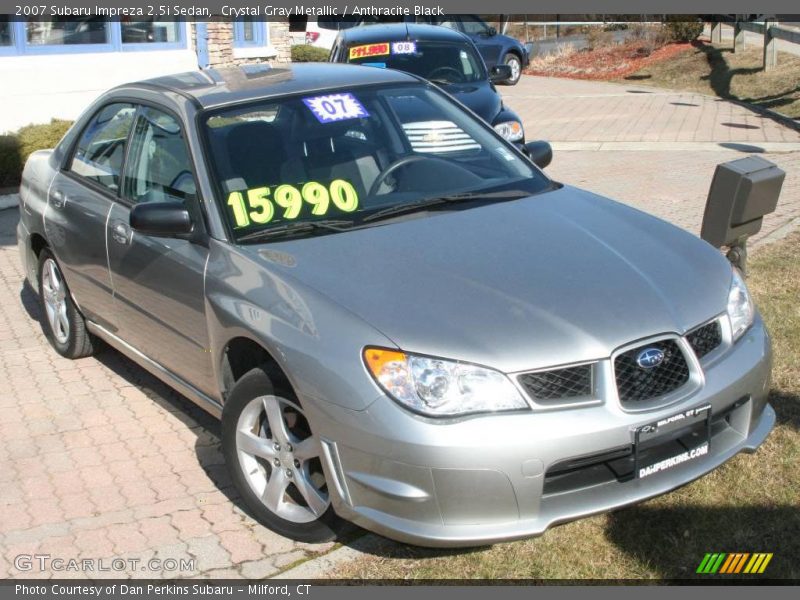 Crystal Gray Metallic / Anthracite Black 2007 Subaru Impreza 2.5i Sedan