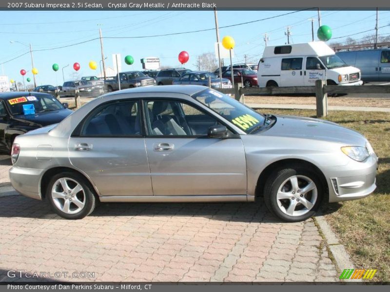 Crystal Gray Metallic / Anthracite Black 2007 Subaru Impreza 2.5i Sedan