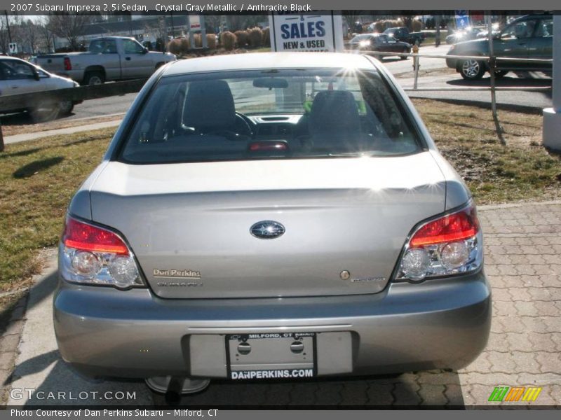 Crystal Gray Metallic / Anthracite Black 2007 Subaru Impreza 2.5i Sedan