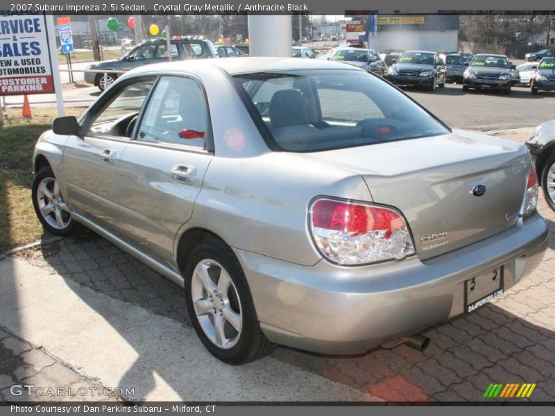 Crystal Gray Metallic / Anthracite Black 2007 Subaru Impreza 2.5i Sedan