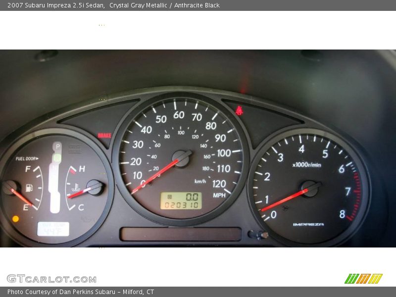 Crystal Gray Metallic / Anthracite Black 2007 Subaru Impreza 2.5i Sedan