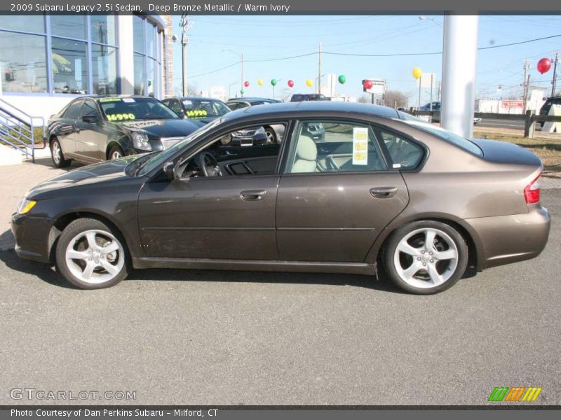 Deep Bronze Metallic / Warm Ivory 2009 Subaru Legacy 2.5i Sedan