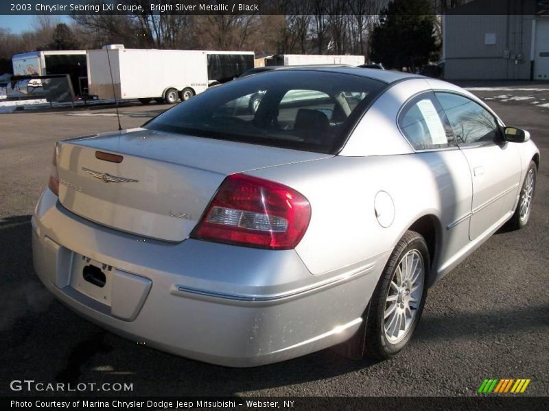 Bright Silver Metallic / Black 2003 Chrysler Sebring LXi Coupe