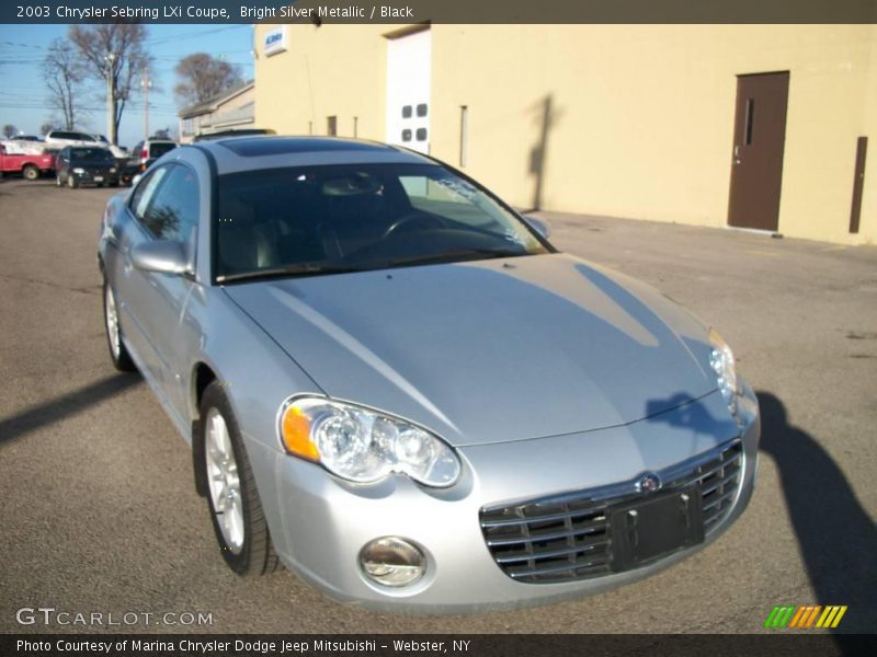 Bright Silver Metallic / Black 2003 Chrysler Sebring LXi Coupe