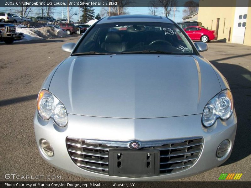 Bright Silver Metallic / Black 2003 Chrysler Sebring LXi Coupe