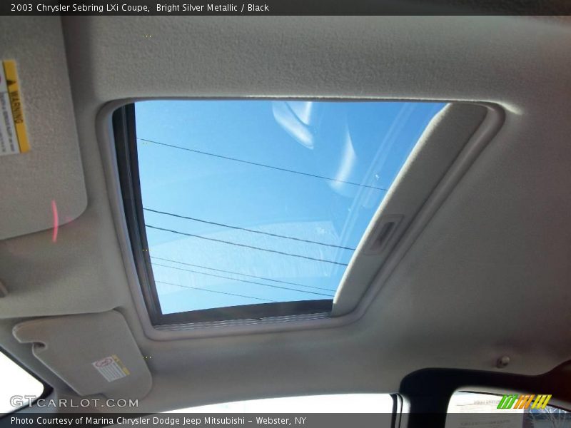 Bright Silver Metallic / Black 2003 Chrysler Sebring LXi Coupe