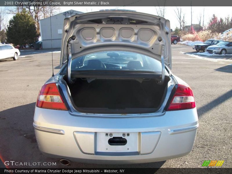 Bright Silver Metallic / Black 2003 Chrysler Sebring LXi Coupe