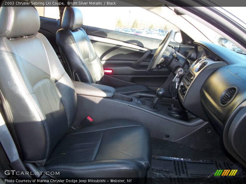Bright Silver Metallic / Black 2003 Chrysler Sebring LXi Coupe
