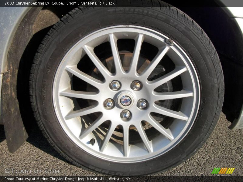 Bright Silver Metallic / Black 2003 Chrysler Sebring LXi Coupe