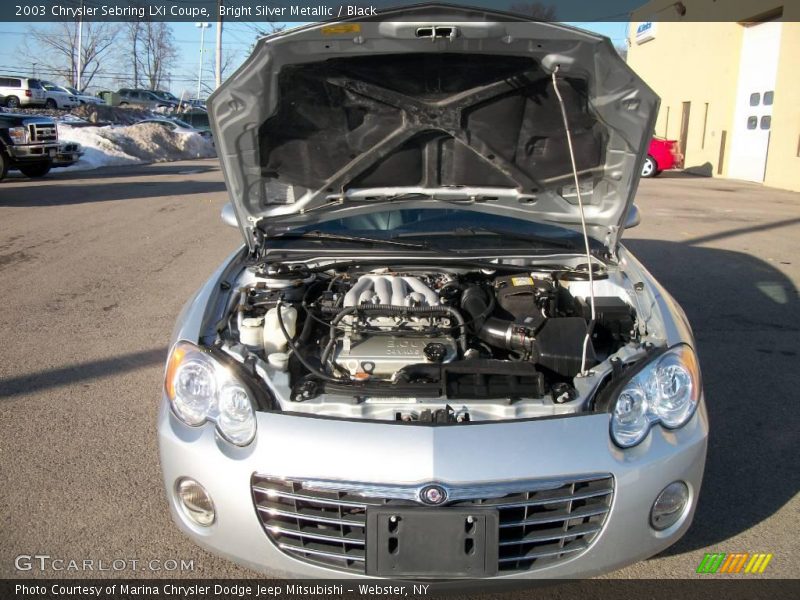 Bright Silver Metallic / Black 2003 Chrysler Sebring LXi Coupe