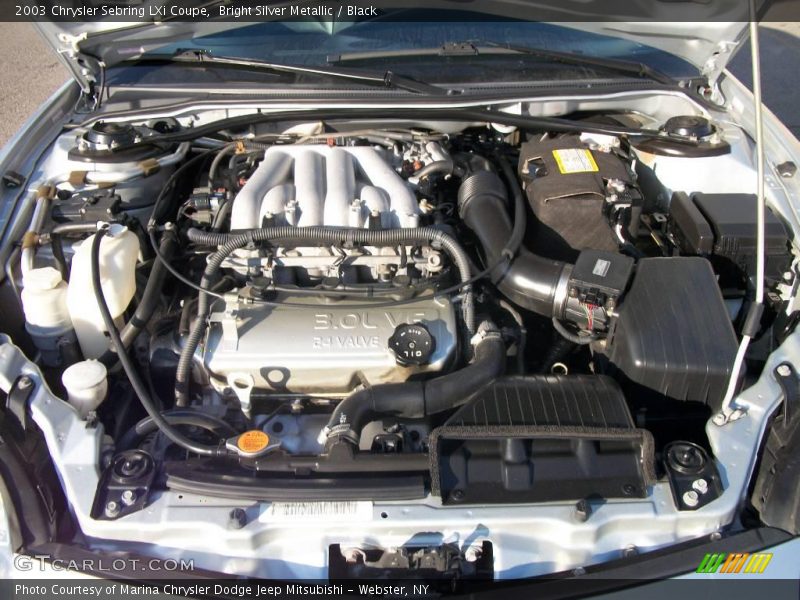 Bright Silver Metallic / Black 2003 Chrysler Sebring LXi Coupe