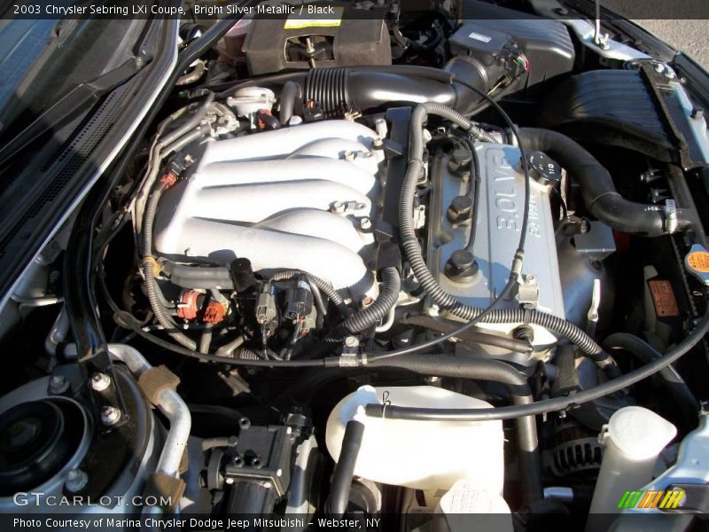 Bright Silver Metallic / Black 2003 Chrysler Sebring LXi Coupe