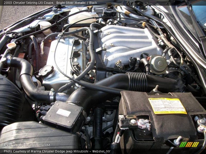 Bright Silver Metallic / Black 2003 Chrysler Sebring LXi Coupe