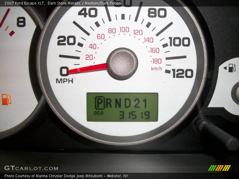 Dark Stone Metallic / Medium/Dark Pebble 2007 Ford Escape XLT