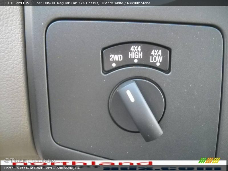Oxford White / Medium Stone 2010 Ford F350 Super Duty XL Regular Cab 4x4 Chassis
