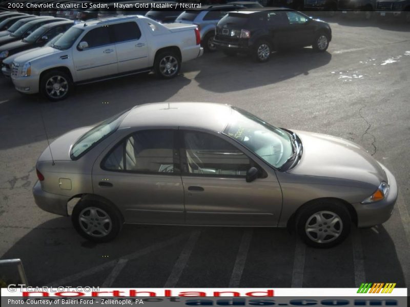 Mayan Gold Metallic / Neutral 2002 Chevrolet Cavalier LS Sedan