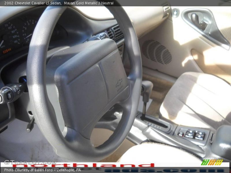 Mayan Gold Metallic / Neutral 2002 Chevrolet Cavalier LS Sedan