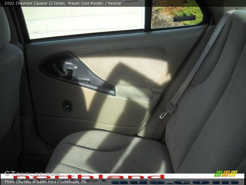 Mayan Gold Metallic / Neutral 2002 Chevrolet Cavalier LS Sedan