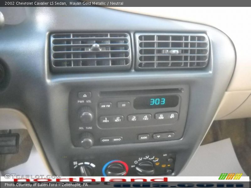 Mayan Gold Metallic / Neutral 2002 Chevrolet Cavalier LS Sedan