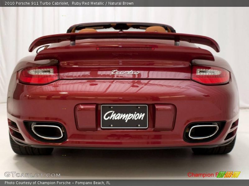 Ruby Red Metallic / Natural Brown 2010 Porsche 911 Turbo Cabriolet