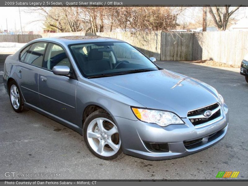 Quartz Silver Metallic / Off Black 2009 Subaru Legacy 2.5i Sedan