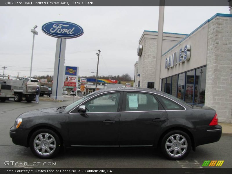 Black / Black 2007 Ford Five Hundred Limited AWD